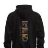 Hoodie negra Cuadros - Imagen 2